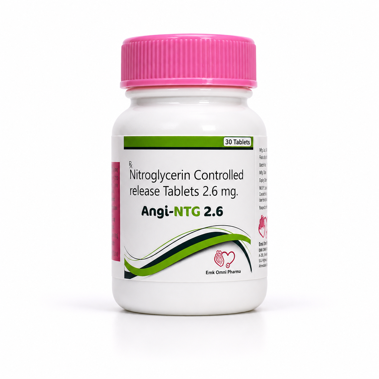 Angi-Ntg — Nitroglycerin Controlled Release Tablets 2 | Cardiac Care by EMK Omni Pharma