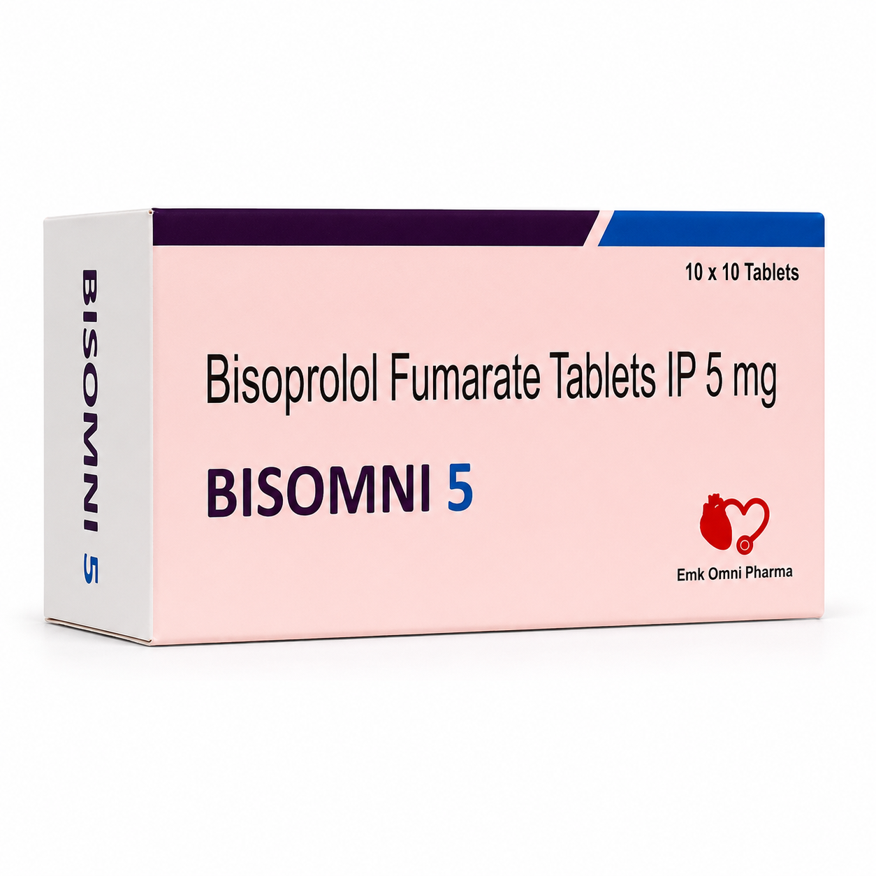Bisomni-5 — Bisoprolol Fumarate IP 5 mg, along with approved excipients | Uses, Composition, Dosage & Storage | EMK Omni Pharma