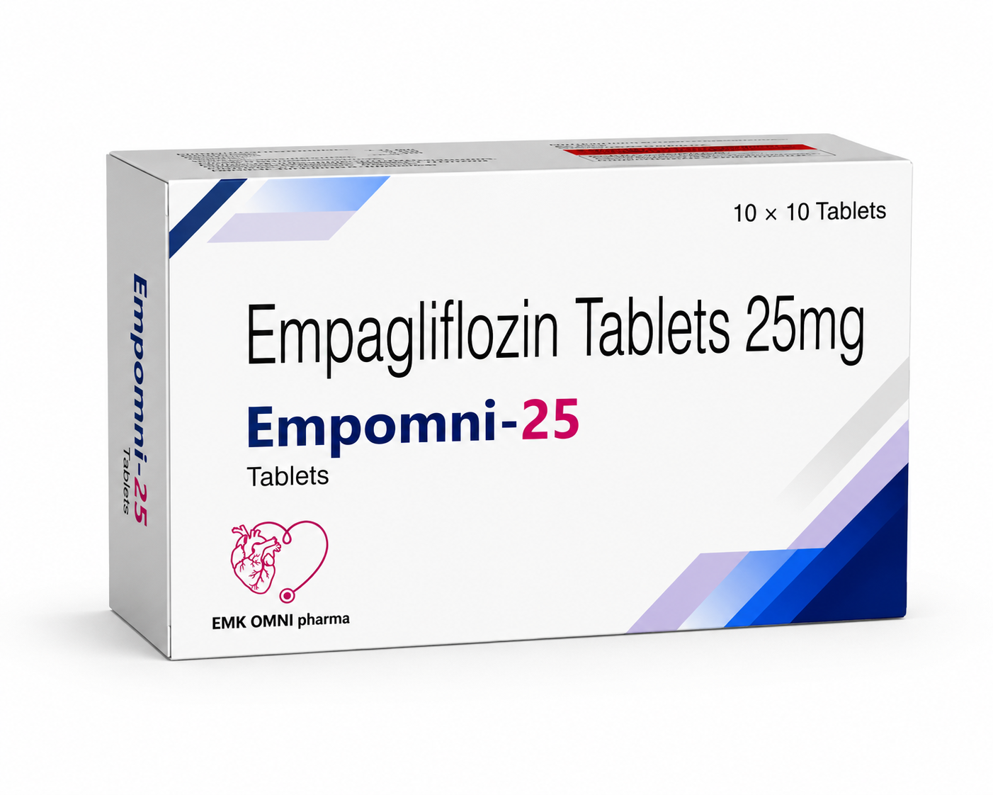 Empomini 25 mg — Empagliflozin Tablets 25 mg and is available in 10 x 10 tablets packaging | Uses, Composition, Dosage & Storage | EMK Omni Pharma